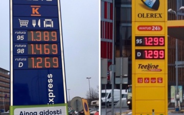 Цена дизтоплива в Эстонии опередила Финляндию, бензин пока стоит дешевле