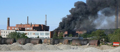 Пожар на силламяэском заводе Molycorp Silmet: пострадали три спасателя