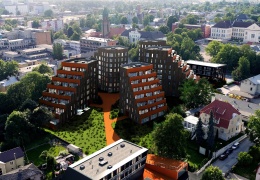 В Тарту строят квартал восьмиэтажек с террасами 