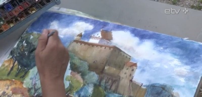 В Нарву съехались художники из разных стран и нарисовали приграничный город 