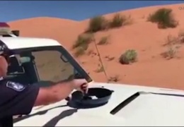 Австралийский полицейский пожарил яичницу на капоте своего автомобиля