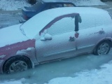 Nissan в ледяном плену