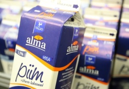 Молоко в магазинах Эстонии подешевело за год на 14% 
