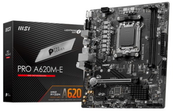 MSI представила плату Pro A620M-E на младшем чипсете AMD A620 
