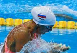 Юлия Ефимова завоевала серебро на дистанции 200 метров брассом  