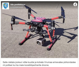 В Ида-Вирумаа следить за соблюдением правила "2+2" будут с помощью дронов