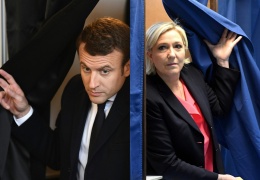 СМИ: Макрон значительно опережает Ле Пен на выборах президента Франции 