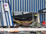 В центре Нарвы обрушилась часть магазина