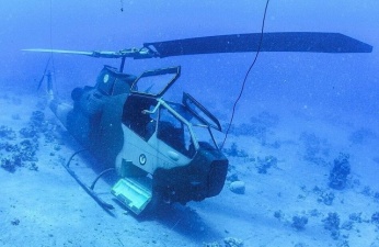  В Иораднии открыли подводный музей военной техники