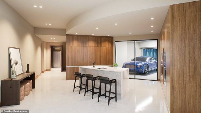 Bentley строит в Майами высотный дом с лифтом для машин