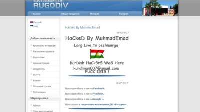 Курдский хакер взломал сайт ДК "Ругодив" в Нарве 
