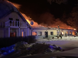 Пожар в пансионате Мяннику в Ида-Вирумаа, вероятно, вызвала неисправность электроустановки
