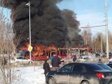  В Казани дотла сгорел трамвай