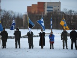 ФОТО: праздничное поднятие флага на рассвете прошло и в Нарвском замке 