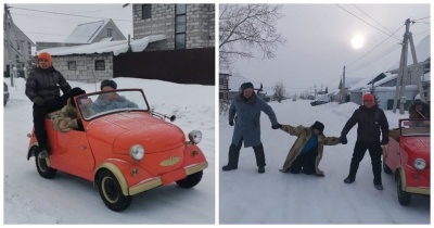  В Барнауле местные жители сделали новогодний косплей на "Кавказскую пленницу"
