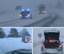 Полиция обращает внимание на сложные погодные условия на шоссе Таллинн - Нарва 