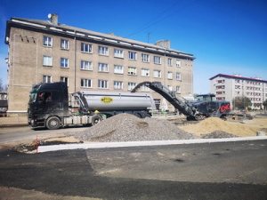 В Нарве возобновили работы по строительству транзитных дорог