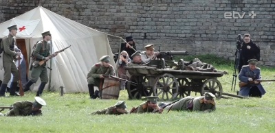 В Ивангороде состоялась реконструкция боя между Красной армией и белогвардейцами 