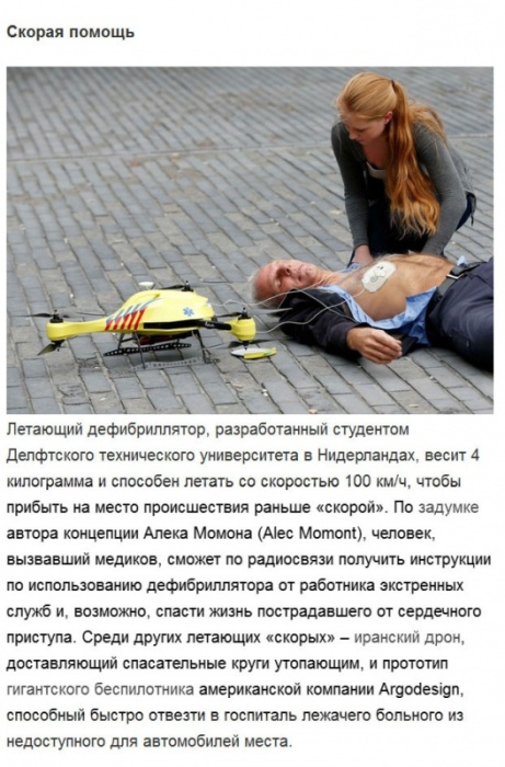 Как дроны оказывают помощь людям