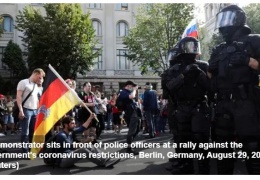 Полиция в Берлине разогнала акцию против COVID-ограничений 
