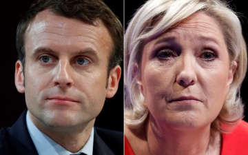 Предварительные данные: Макрон и Ле Пен выходят во второй тур президентских выборов во Франции