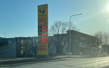 На эстонских заправках цена на газ побила рекорд