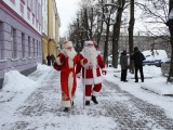 +Галерея. Дед Мороз и Jõuluvana вместе поздравили жителей приграничных городов