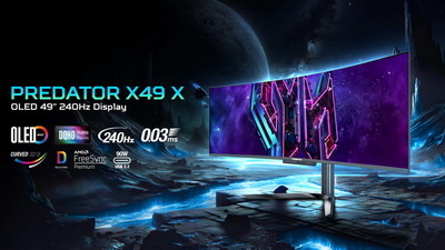 Acer поделилась подробностями об огромном 49-дюймовом изогнутом игровом мониторе Predator X49 X 