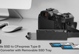 Адаптер Icy Dock CP130 позволит использовать M.2 NVMe SSD в цифровых зеркальных камерах 
