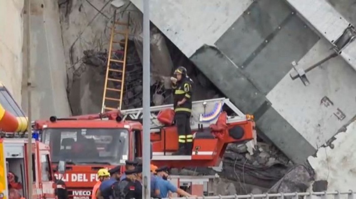 Ужасные последствия обрушения моста в Италии