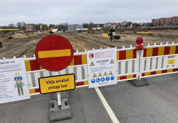 С понедельника возобновятся работы по реконструкции шоссейного узла в Силламяэ