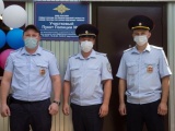  Торжественное открытие отделения полиции в контейнере из профнастила в Вологодской области