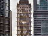  Коконоподобные строительные леса Гонконга как особый вид искусства
