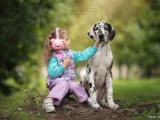 Милые снимки детей и собак