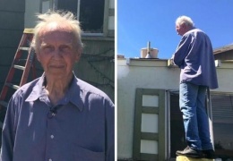 Кровельщики-добровольцы бесплатно перекрыли крышу 75-летнему пенсионеру