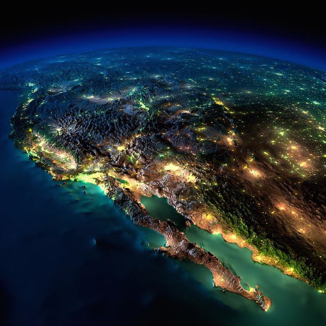 Ночные фото Земли, сделанные из космоса