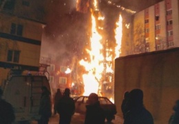  Пожар в многоэтажном доме Тюмени 