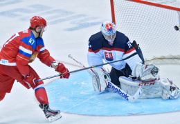 Российские хоккеисты одолели словаков в серии буллитов