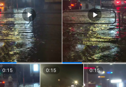 Ночной ливень превратил Нарвское кольцо в ловушку для машин